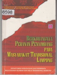 Image of Berkurangnya Peranan Penyimpangan Pada Masyarakat Lampung