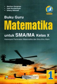 Buku Guru Matematika Peminatan  Kelas X