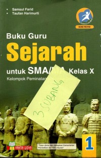 Image of Buku Guru Sejarah Peminatan Kelas X