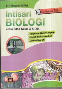 Image of Intisari Biologi Untuk SMA X, XI, XII