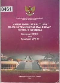 Image of Materi Sosialisasi Putusan Majelis Permusyawaratan Rakyat Republik Indonesia
