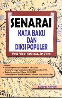 Senarai Kata Baku dan Diksi Populer