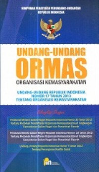 Image of Undang-Undang Ormas (Organisasi Kemasyarakatan)