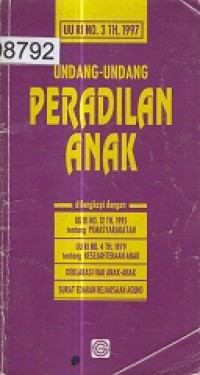 Undang - Undang Peradilan Anak