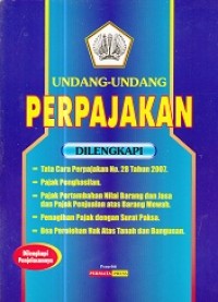 Undang - Undang Perpajakan