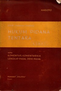 Image of Kitab Undang-undang Hukum PIdana Tentara (K.U.H.P.T.