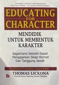 Image of MENDIDIK UNTUK MEMBENTUK KARAKTER