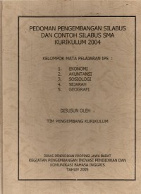 Pedoman Pengembangan Silabus dan Contoh SIlabus SMA Kurikulum 2004