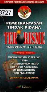 Pemberantasan Tindak Pidana Terorisme