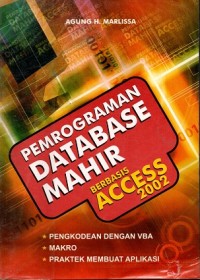 Pemrograman Database Mahir berbasis Access 2002